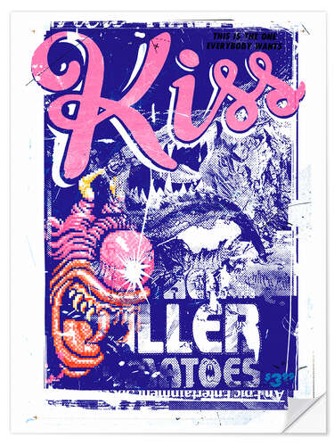 Selvklebende plakat Kiss Killer, 2015