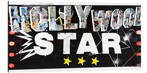 Aluminium print Hollywood Star, 2015