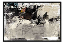 Gerahmter Kunstdruck Love Birds, 2015