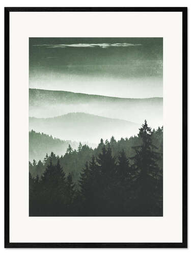Impression artistique encadrée Montain Light - Everything Will Be Alright