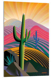 Gallery print Ascending Saguaro