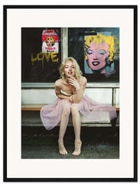 Gerahmter Kunstdruck Marilyn Pose