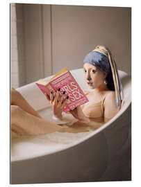 Gallery Print Das Mädchen mit dem Perlenohrring in der Badewanne