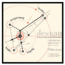 Gerahmter Kunstdruck Das Fundament der alten Kultur, Dessau, 1931