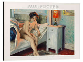 Magnettafel Model on a Bed, in the Glow of a Red Lamp