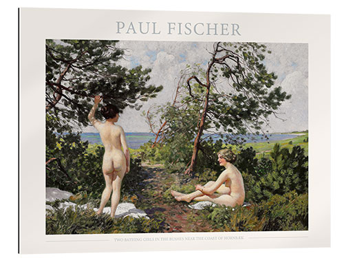 Gallery print Two Bathing Girls in the Bushes Near the Coast of Hornbæk