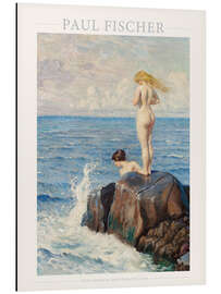 Magnettafel Young Women Bathing From the Cliffs