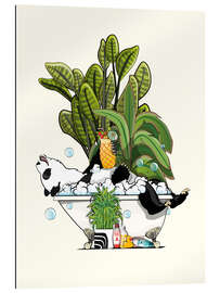 Gallery print Panda Bear Relaxing in Bathtub