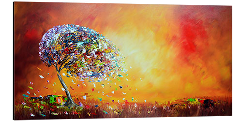 Tableau en aluminium Colorful Fantasy World