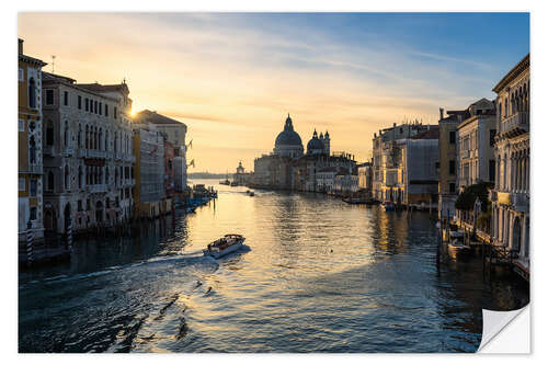 Selvklebende plakat Grand Canal, Venice