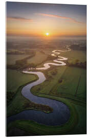 Acrylic print River Landscape in the Netherlands