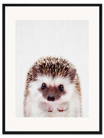 Gerahmter Kunstdruck Baby Igel