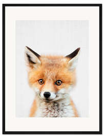 Gerahmter Kunstdruck Baby Fuchs