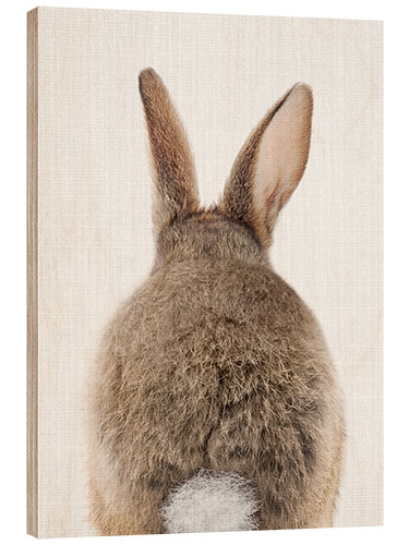 Wood print Bunny Tail