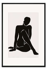 Gerahmter Kunstdruck Frau I