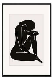 Gerahmter Kunstdruck Frau II