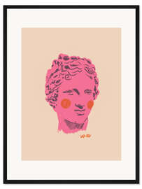 Gerahmter Kunstdruck Antiker Kopf