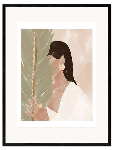 Framed art print Plant Girl