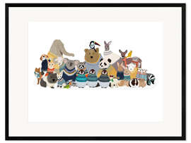 Impresión de arte enmarcada Group Photo in Jumper