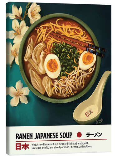 Canvas print Ramen Soup