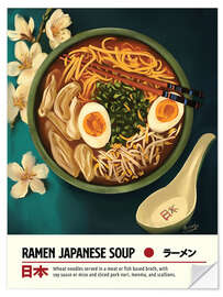 Sticker mural Ramen Soup