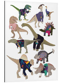 Magnettafel Dinosaurier im 80er-Pullover