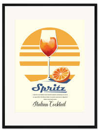 Gerahmter Kunstdruck Spritz