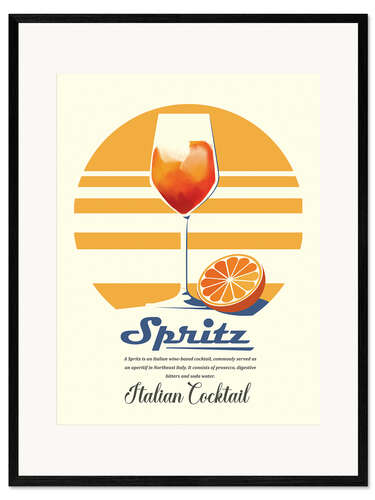 Kunsttryk i ramme Spritz