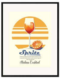 Gerahmter Kunstdruck Spritz