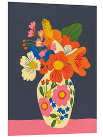 Tableau en PVC Colorful Bouquet in a Vase