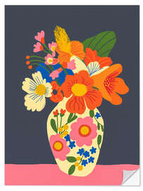 Wall sticker Colorful Bouquet in a Vase