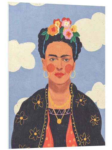 Foam board print Frida in The Clouds