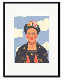 Innrammet kunsttrykk Frida in The Clouds