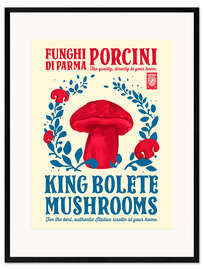 Gerahmter Kunstdruck Funghi Porcini Di Parma