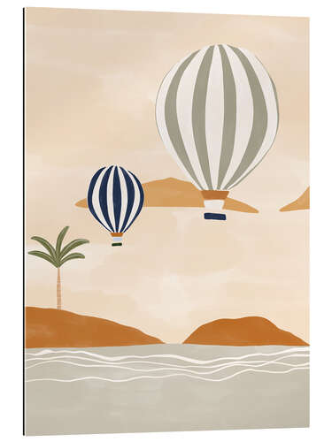 Gallery print Hot air balloons over the desert