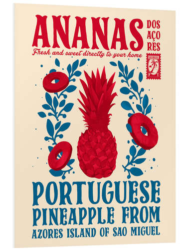 Foam board print Ananas, Fresh and Sweet