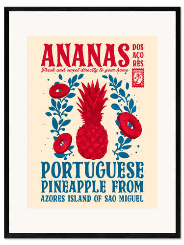 Framed art print Ananas, Fresh and Sweet