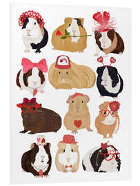 Foam board print Love Guinea Pigs