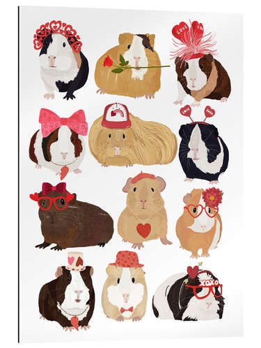 Gallery print Love Guinea Pigs