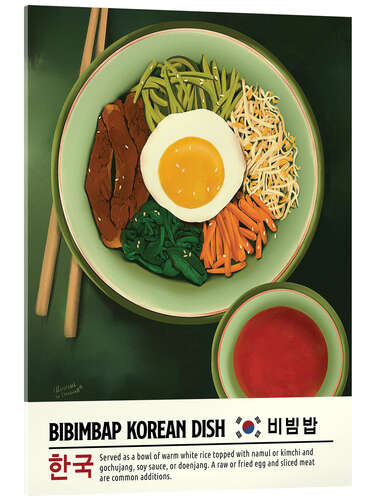 Acrylic print Bibimbap