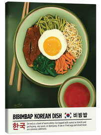 Tableau sur toile Bibimbap