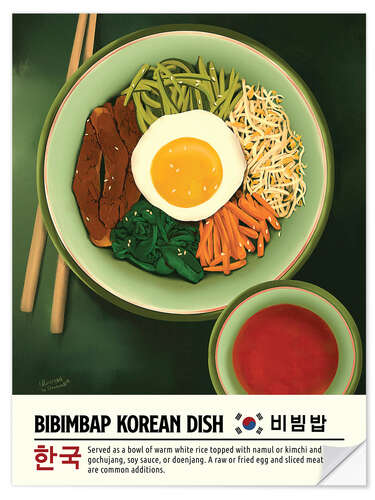 Autocolante decorativo Bibimbap