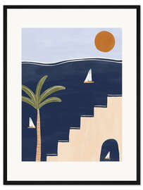Gerahmter Kunstdruck Segelboote
