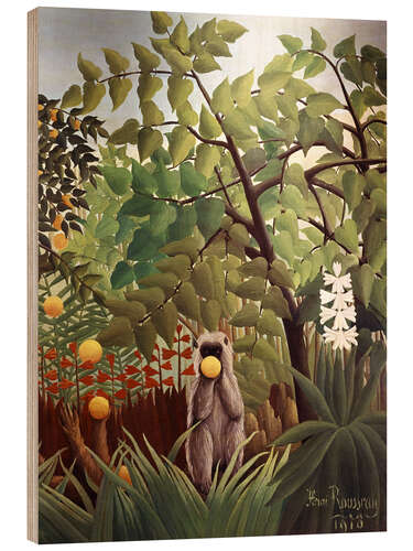 Puutaulu Exotic Landscape (detail) II