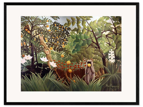 Kehystetty taidepainatus Exotic Landscape, 1910