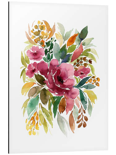 Alumiinitaulu Autumn Romantic Flowers Bouquet
