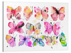 Magnettafel Schmetterlings-Aquarell