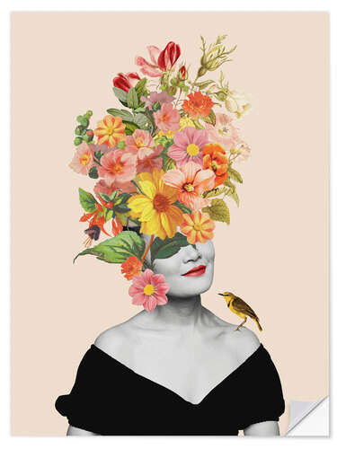 Wall sticker Blooming Woman