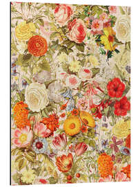 Magnettafel Botanische Collage