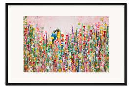 Gerahmter Kunstdruck Liebesfedern